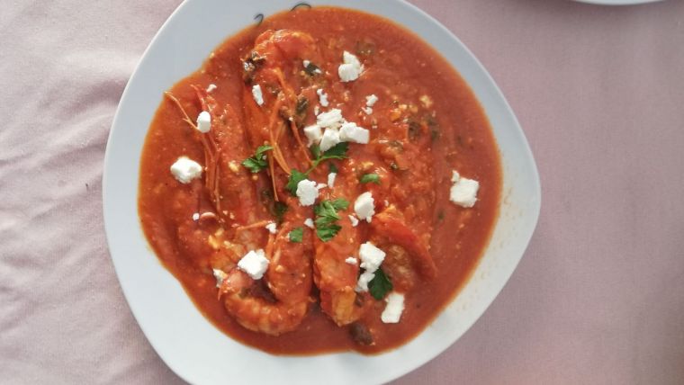 Γαρίδες σαγανάκι