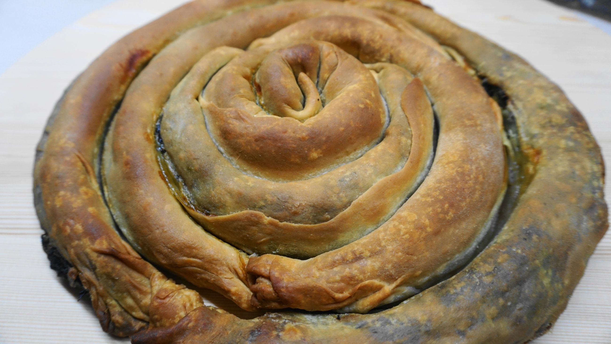 Στριφτή σπανακόπιτα νηστίσιμη