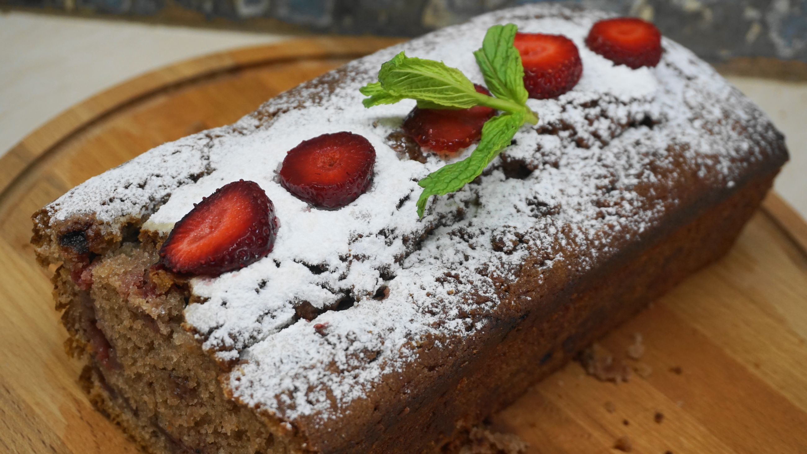 Κέικ φράουλα νηστίσιμο