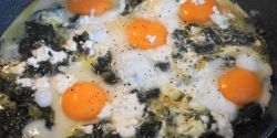 Αυγά με σπανάκι (αυγά φλορεντίν)