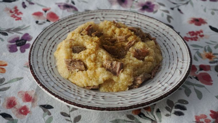 Πλιγούρι με χοιρινό