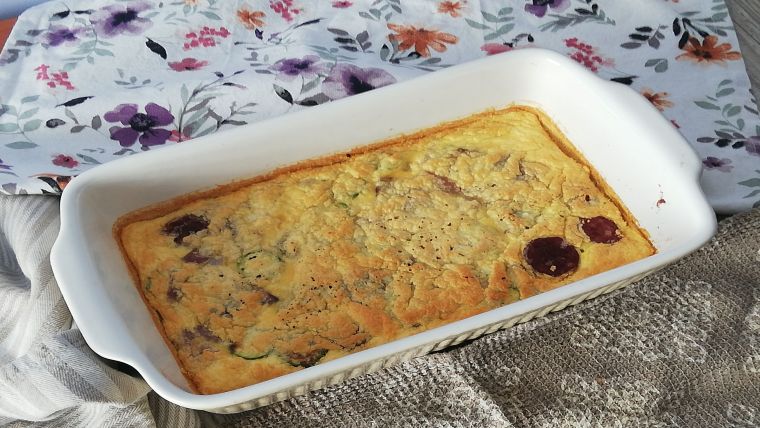 Ομελέτα φούρνου με λουκάνικο