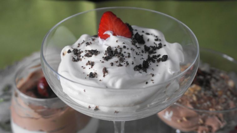 Μους λευκής σοκολάτας