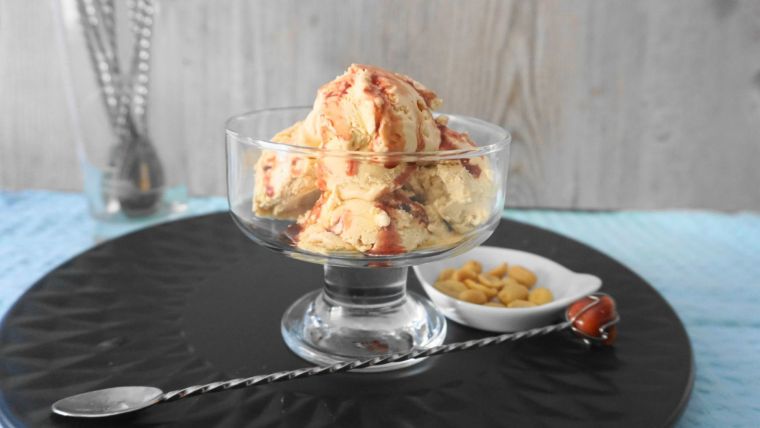 Παγωτό καραμέλα με 2 υλικά