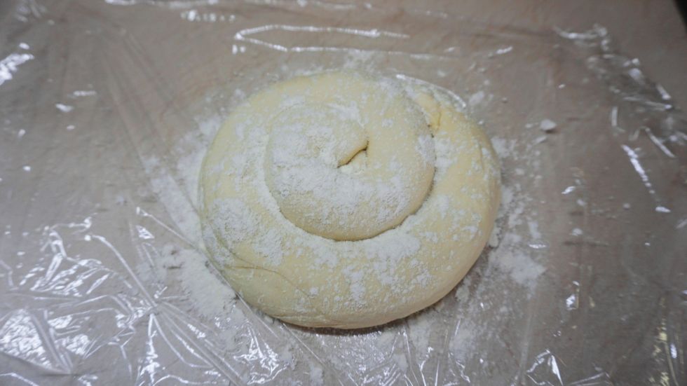 Φύλλο βουτύρου "σφολιάτα", με την τεχνική του σαλίγκαρου