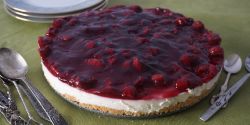 Cheesecake - τσιζκέικ γιαούρτι με βύσσινο